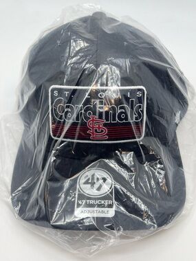 '47 Brand St. Louis Cardinals Hat Mens Blue Trucker Snapback Cap MLB Mesh - NEW